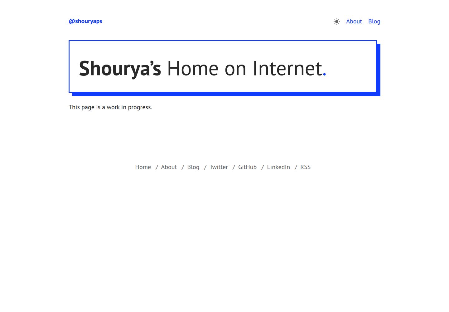 hugo-shouryaps-blog-theme 网站模板截图