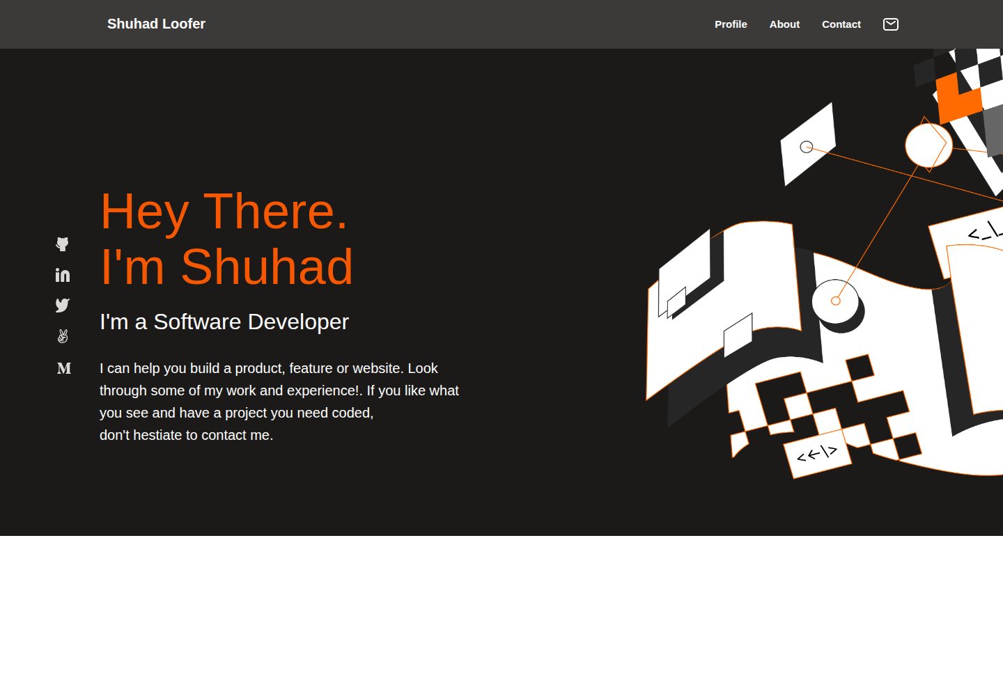 My-portfolio-website · Desktop homepage