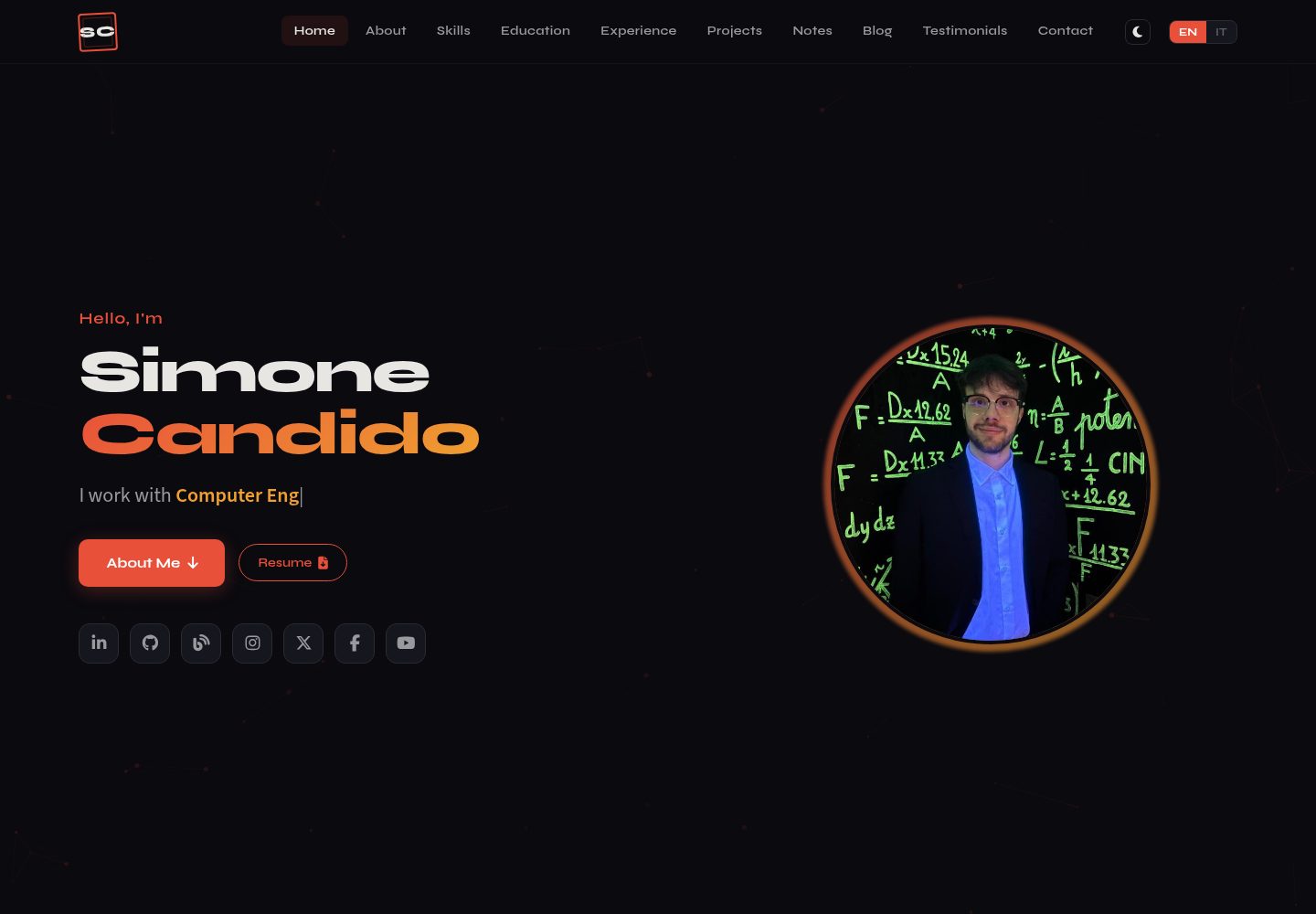 portfolio-simonecandido 网站模板截图