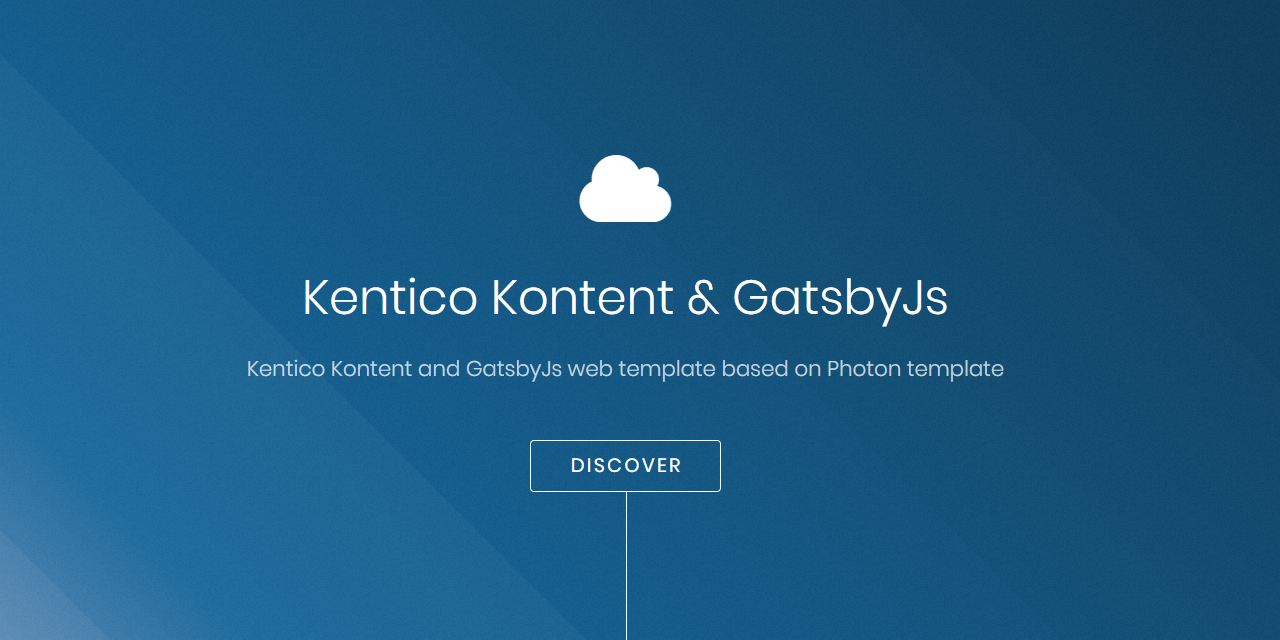 kontent-template-gatsby-landing-page-photon 网站模板截图