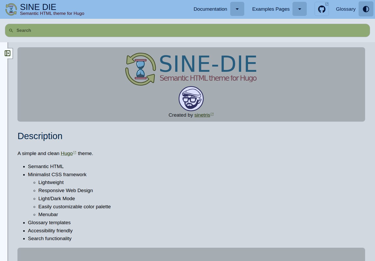 sine-die 网站模板截图