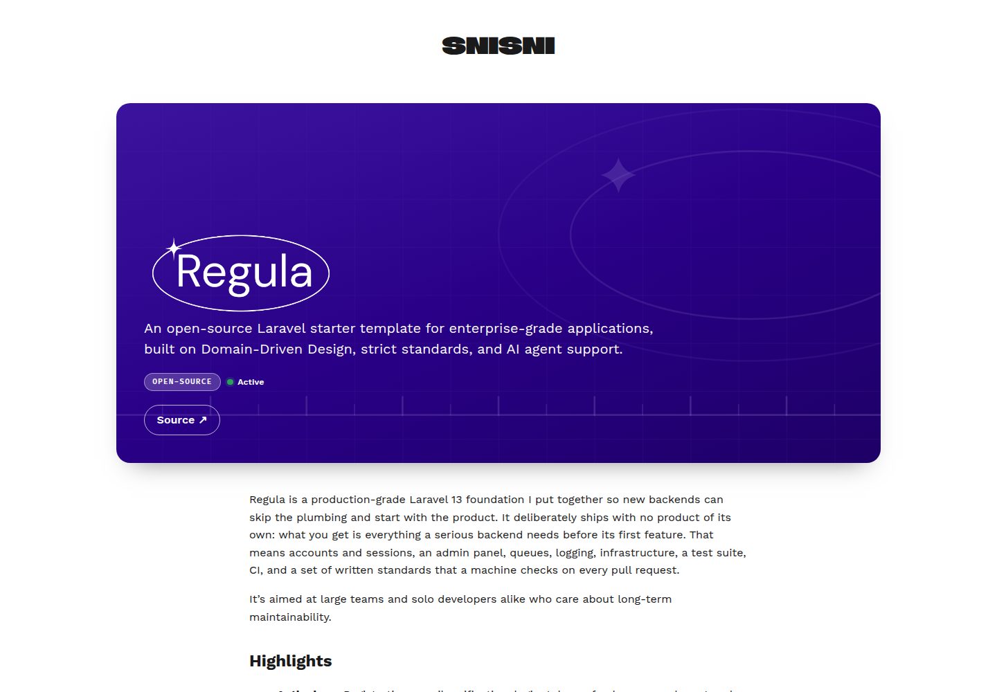 regula 网站模板截图