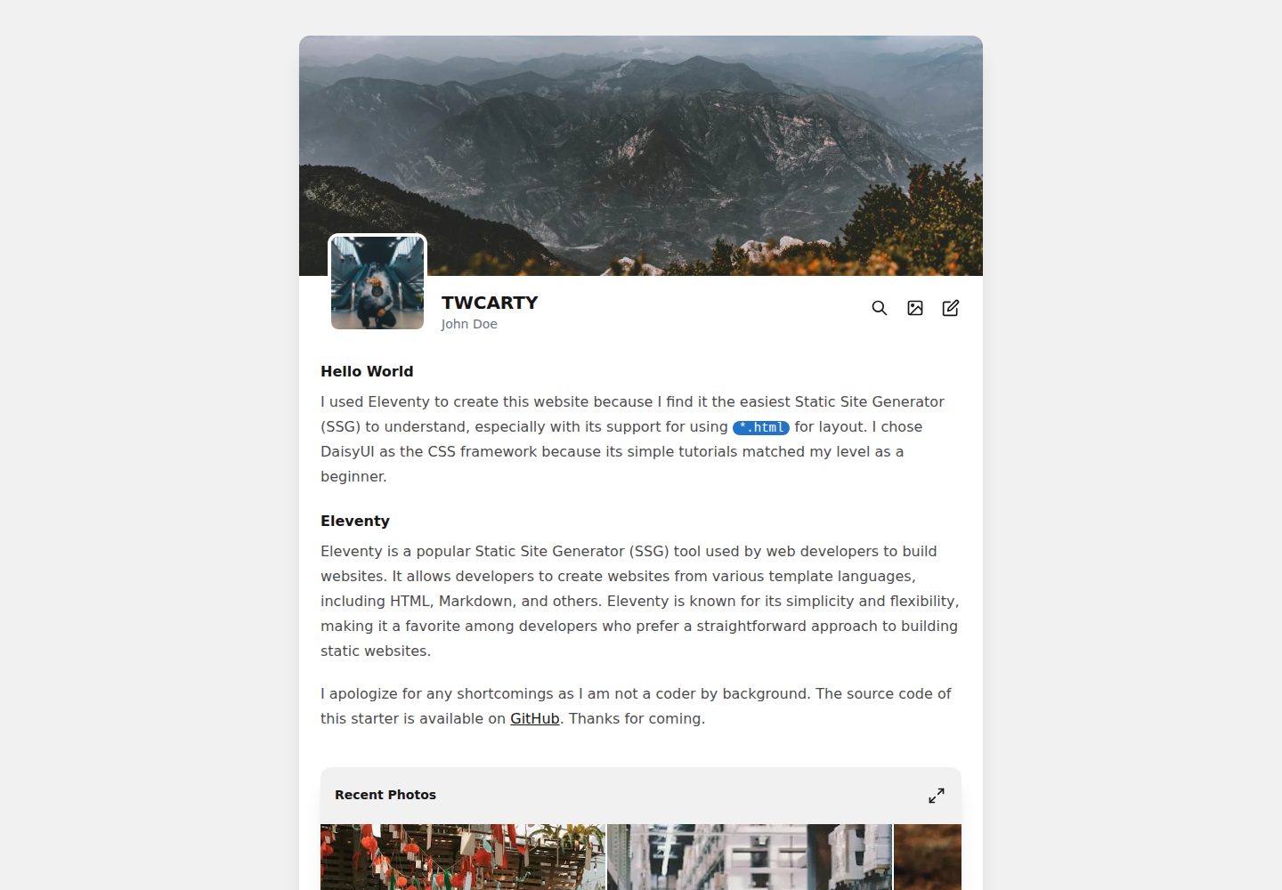 TWCARTY 网站模板截图