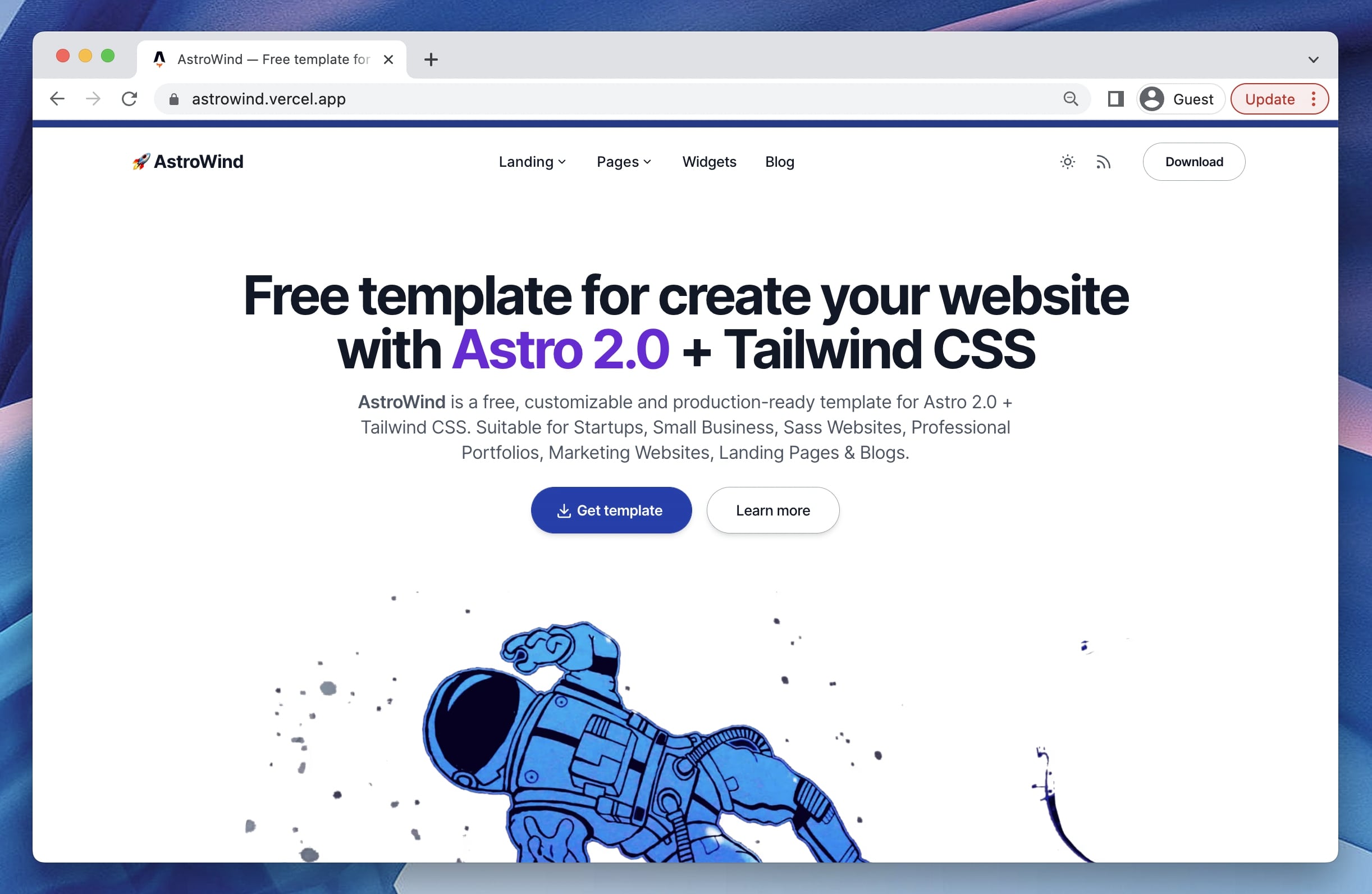 website 网站模板截图