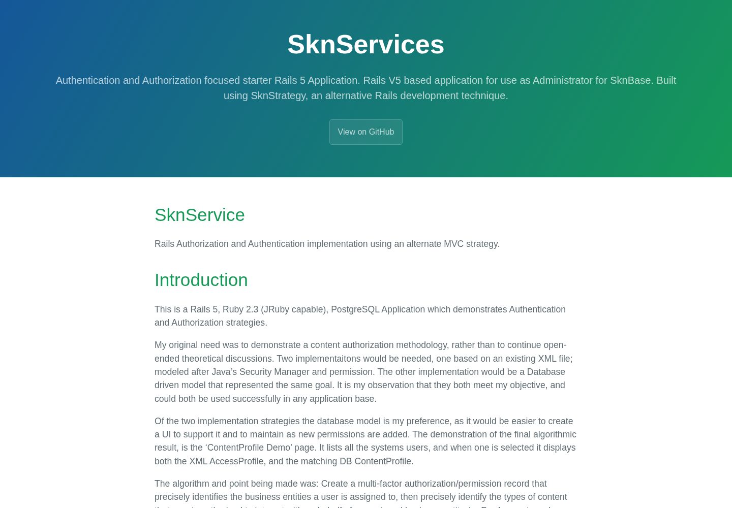 SknServices 网站模板截图