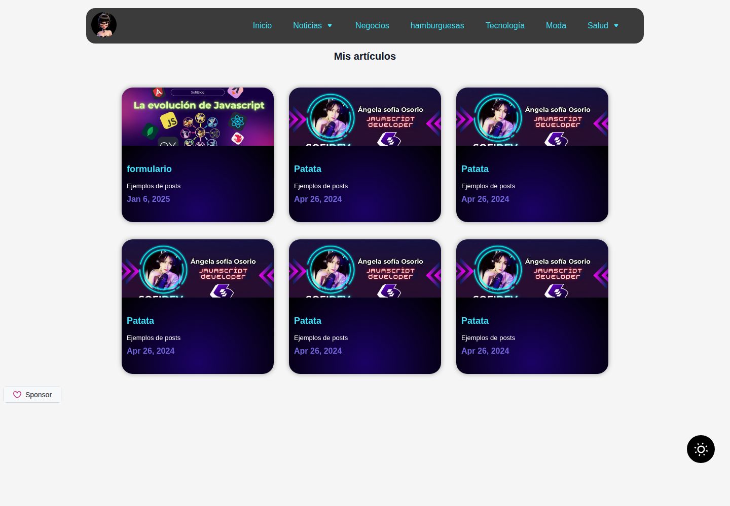 astro-blog-starter 网站模板截图
