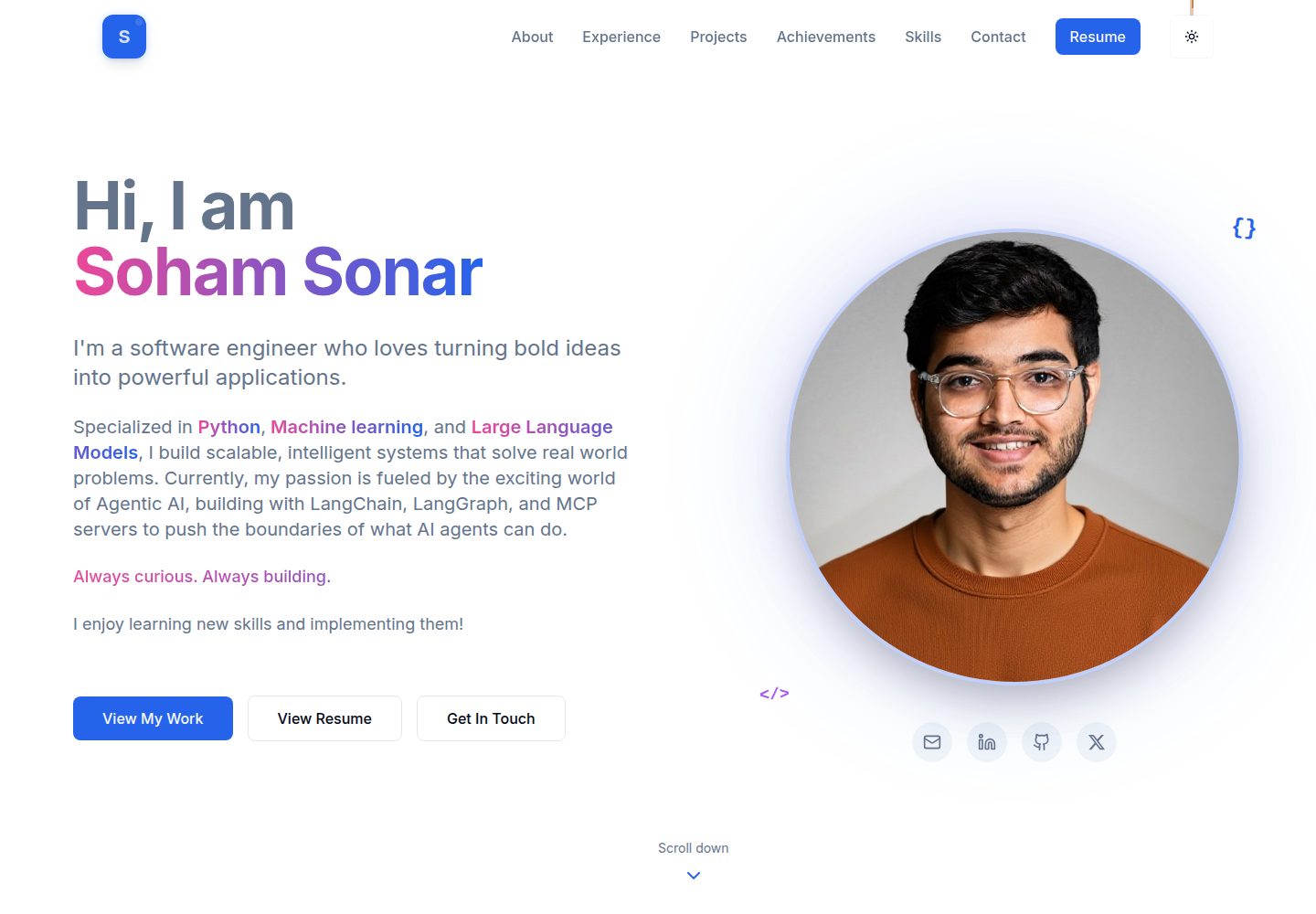 portfolio-websitev1 网站模板截图
