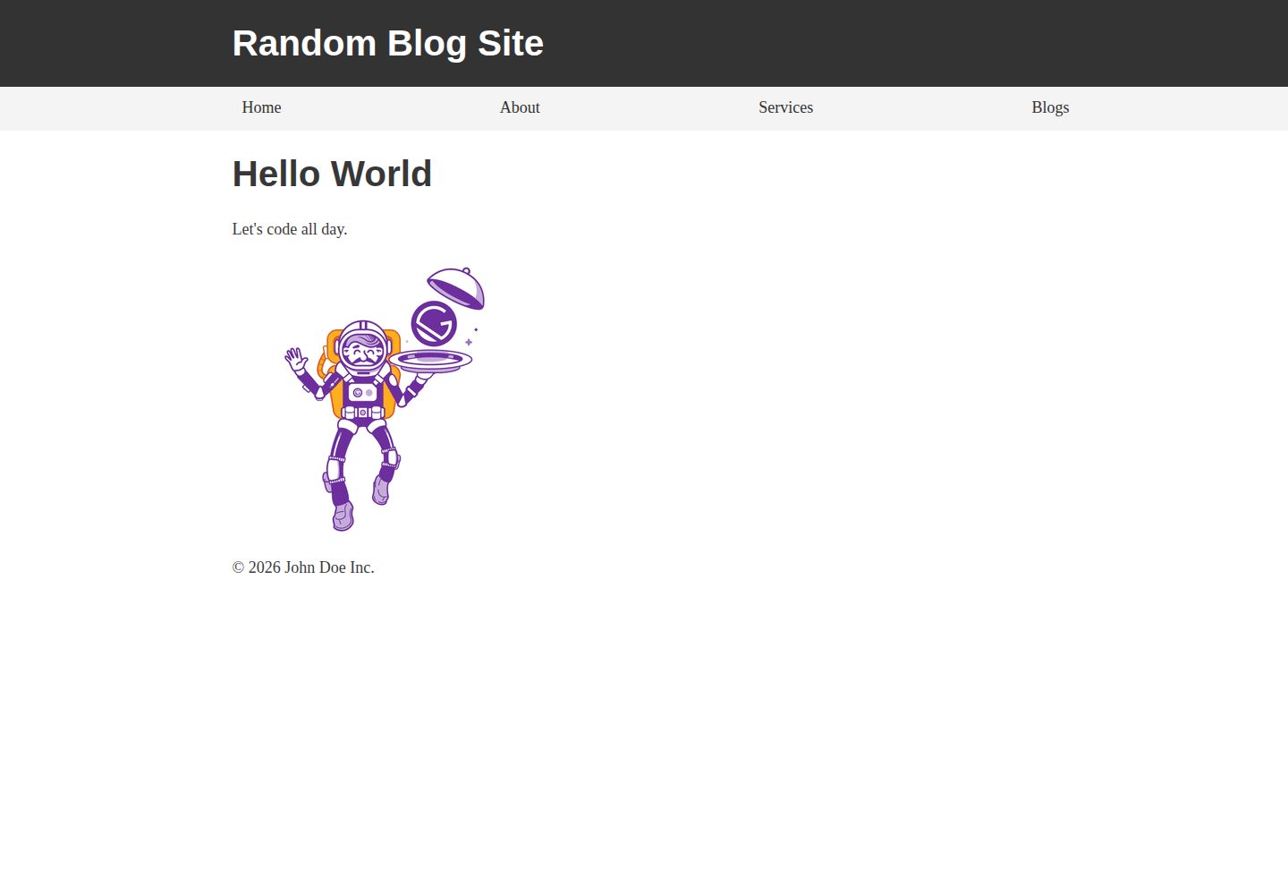 static-site-generator · 桌面端首页