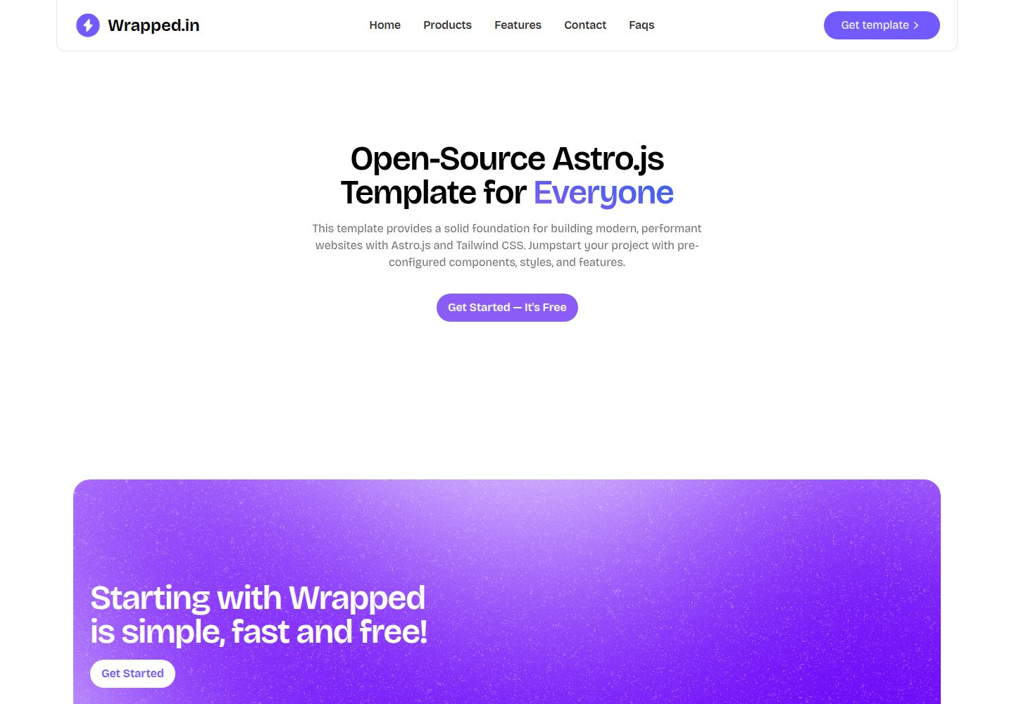 wrapped · Desktop homepage