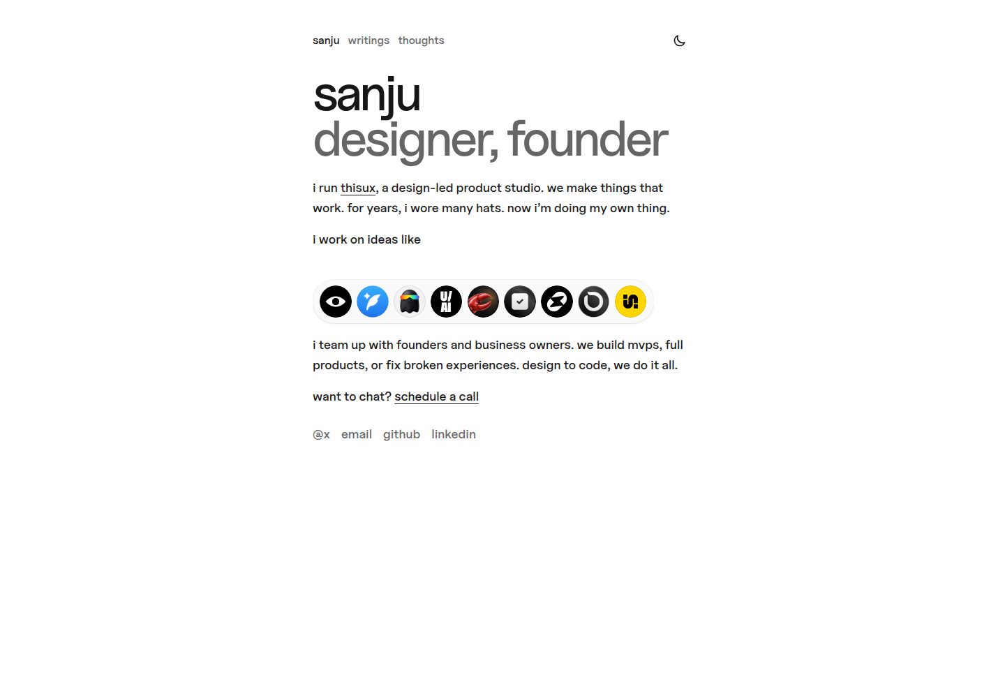 sanju.sh 网站模板截图