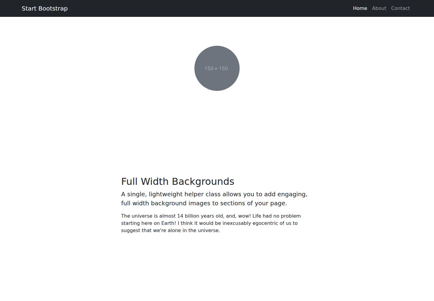 startbootstrap-full-width-pics 网站模板截图