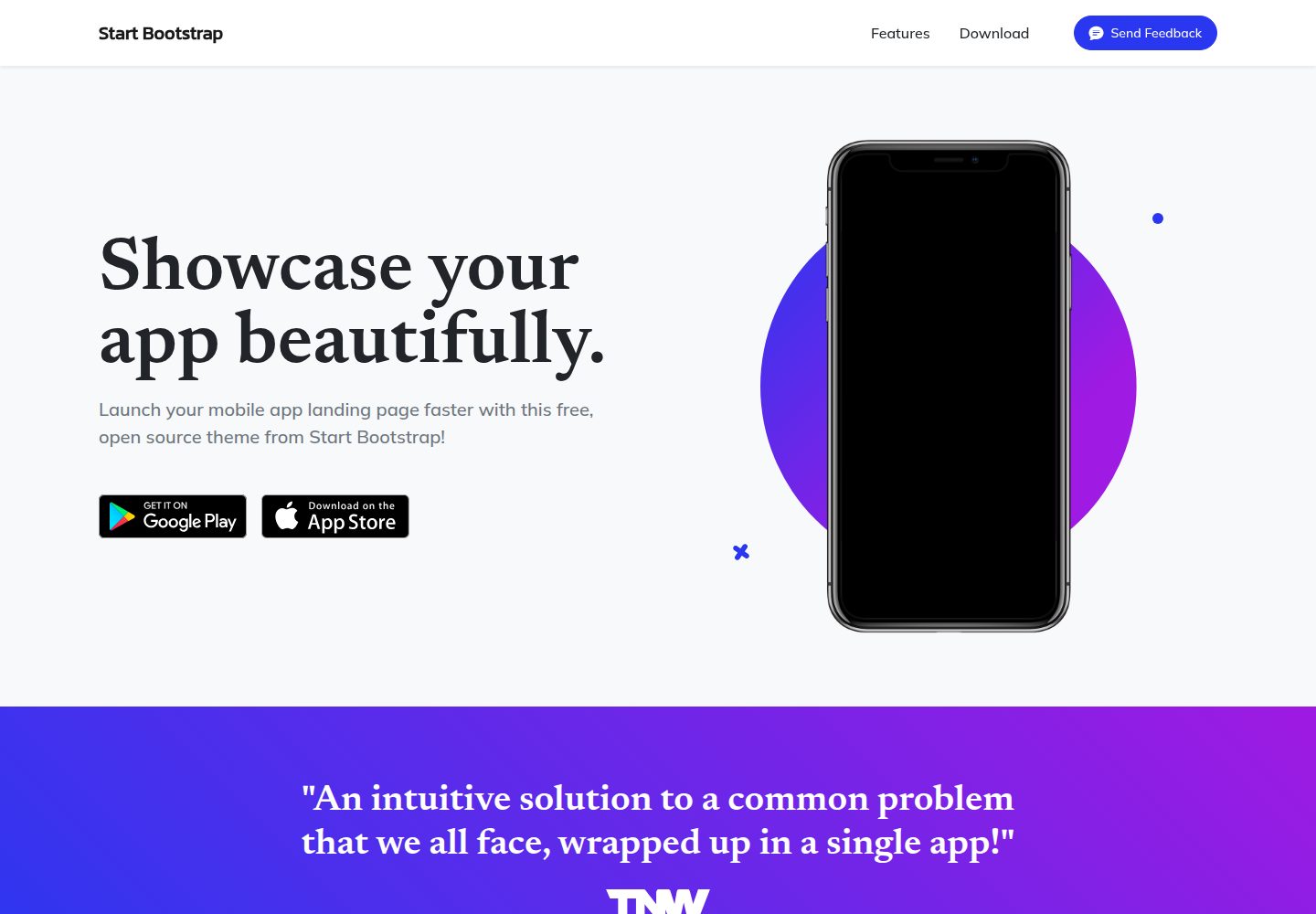startbootstrap-new-age 网站模板截图