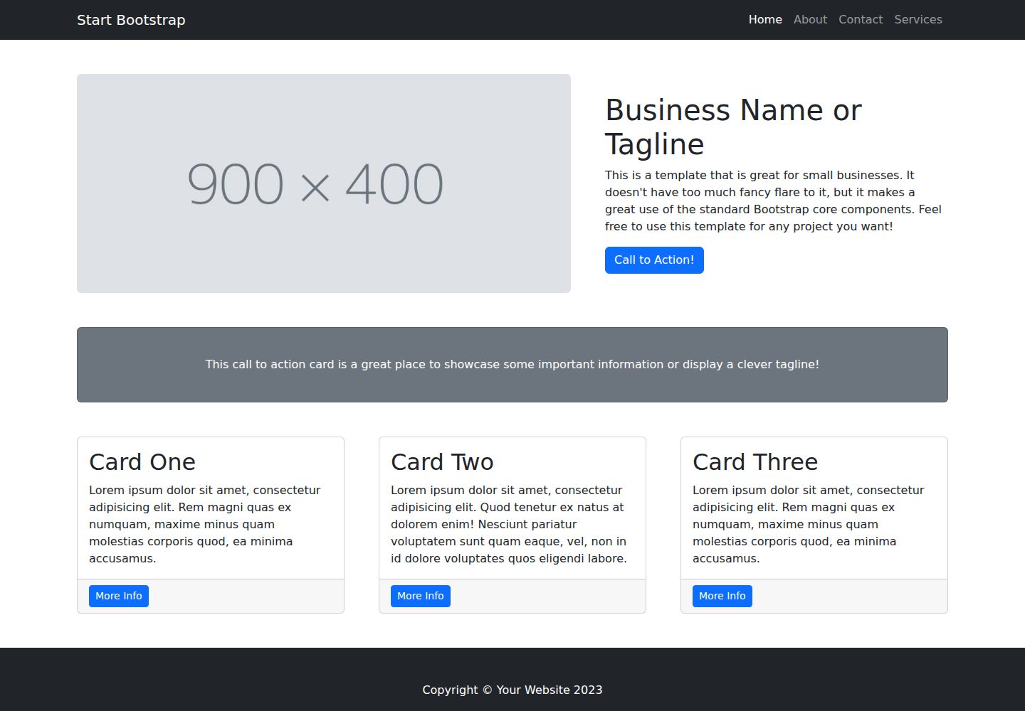 startbootstrap-small-business 网站模板截图
