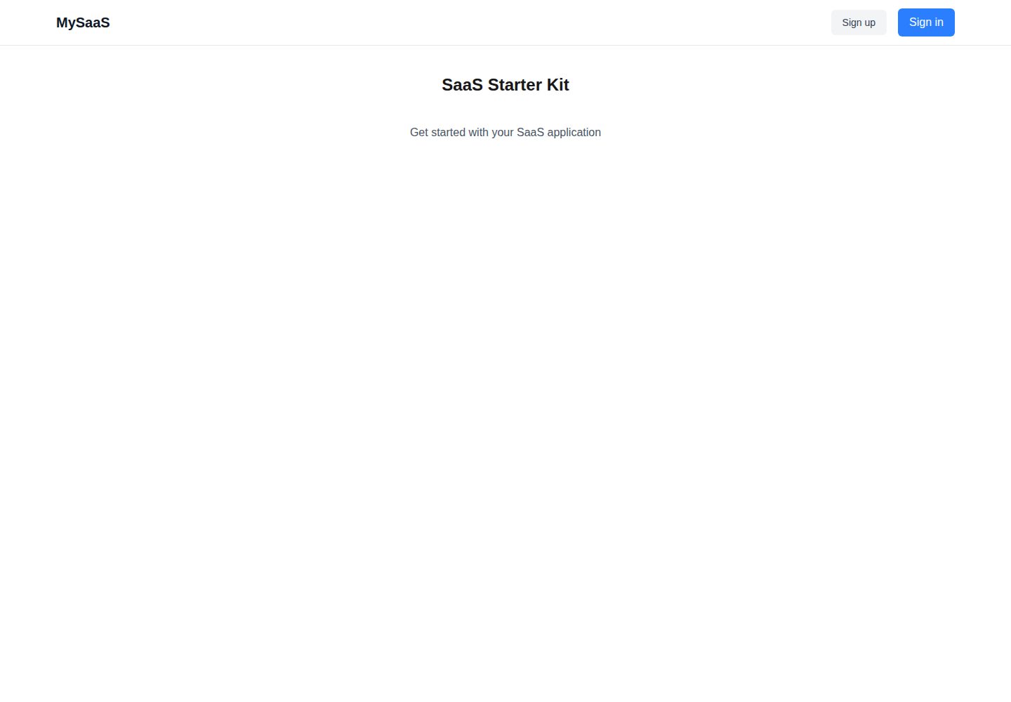 saas-starter-kit 网站模板截图