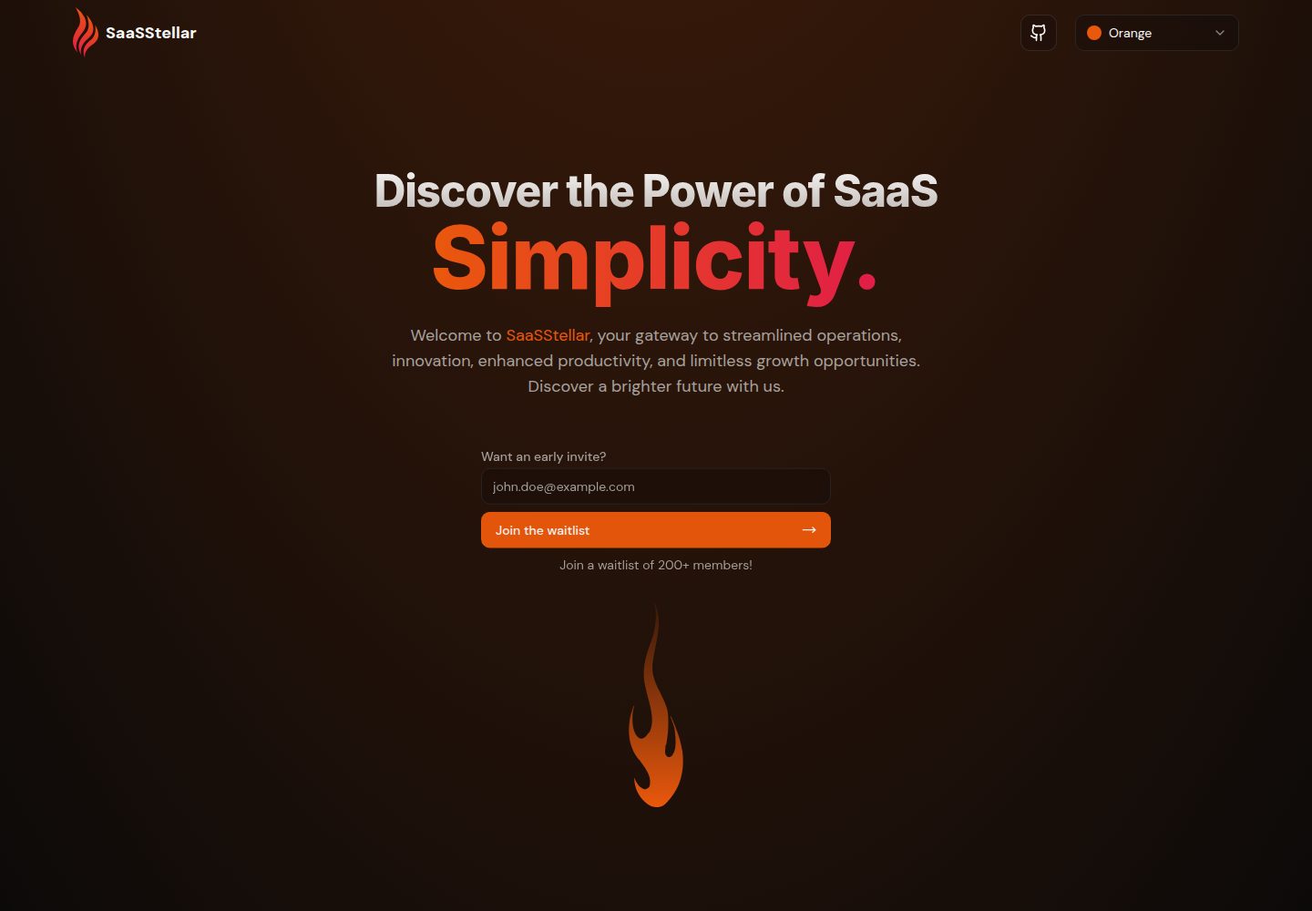 saasstellar 网站模板截图