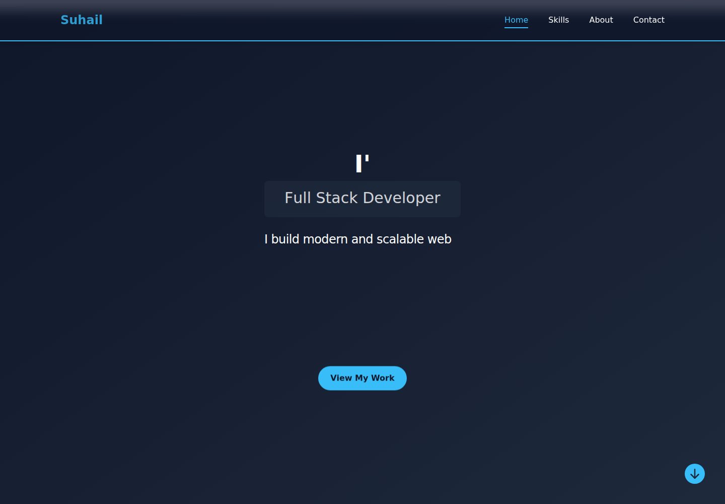 PortfolioTemplate · 桌面端首页