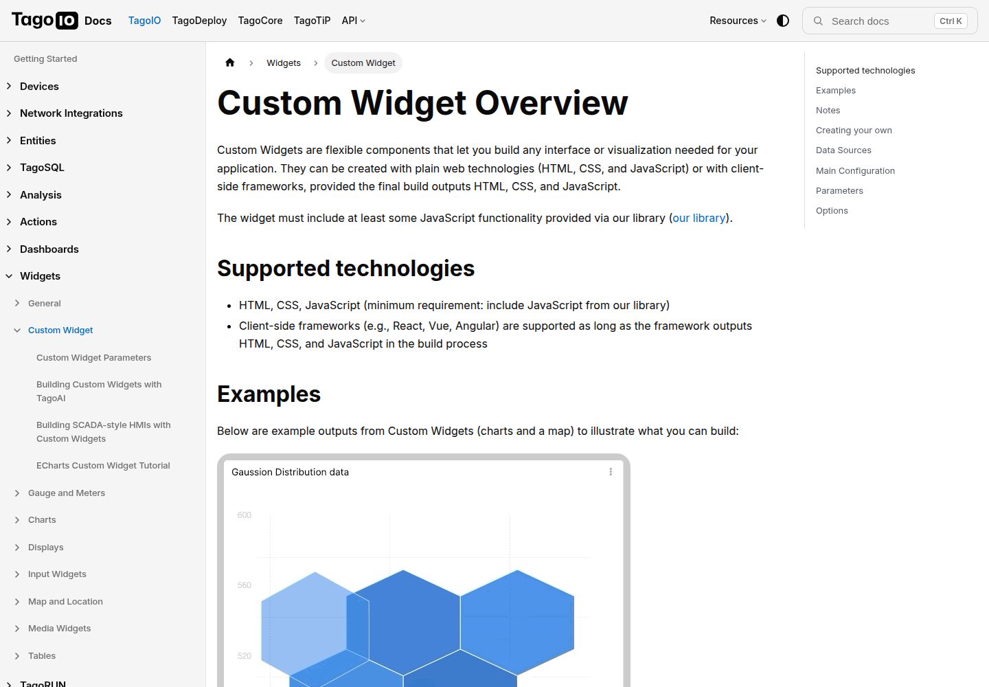 custom-widget-template · Desktop homepage