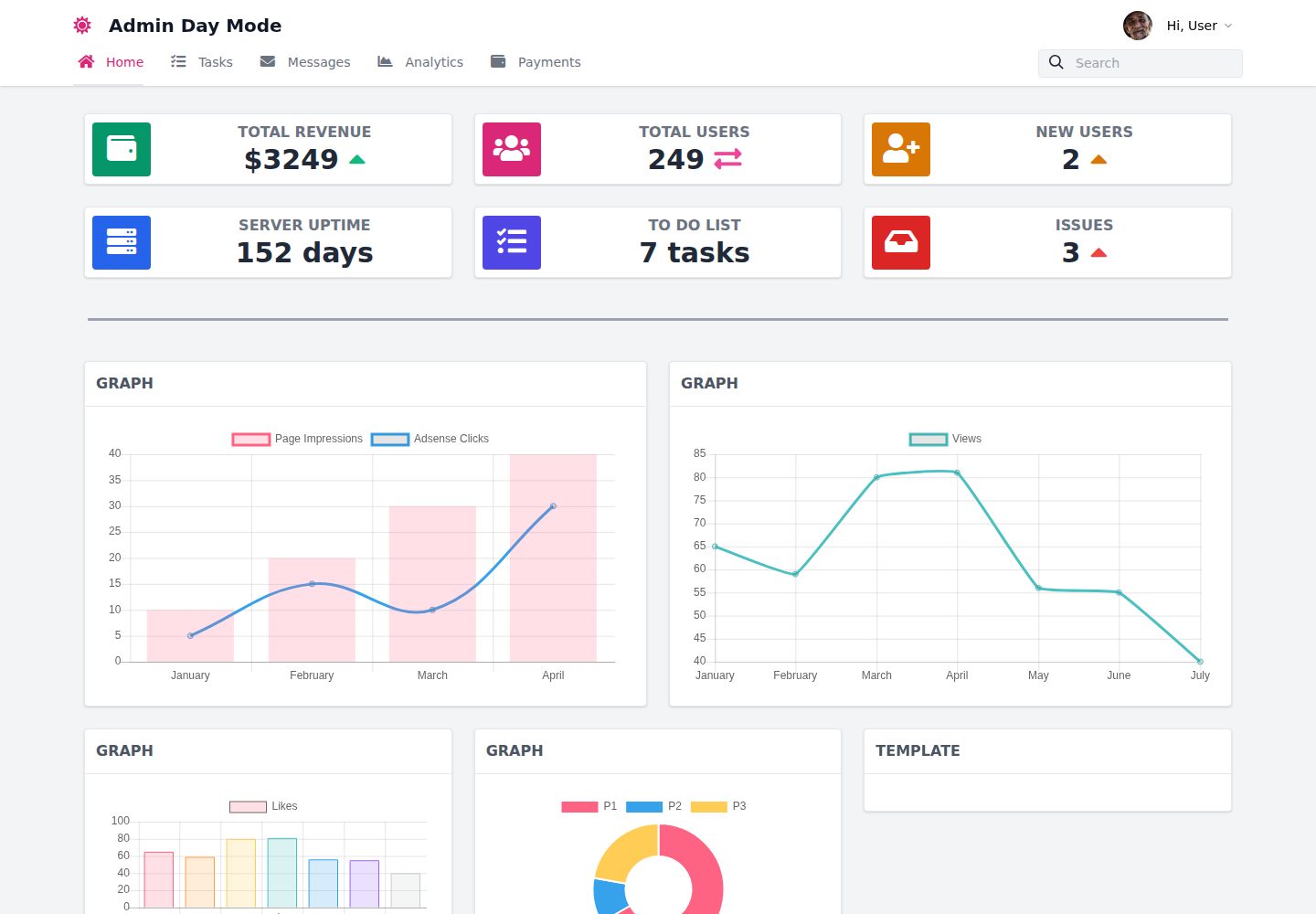 Admin-Template-Day 网站模板截图