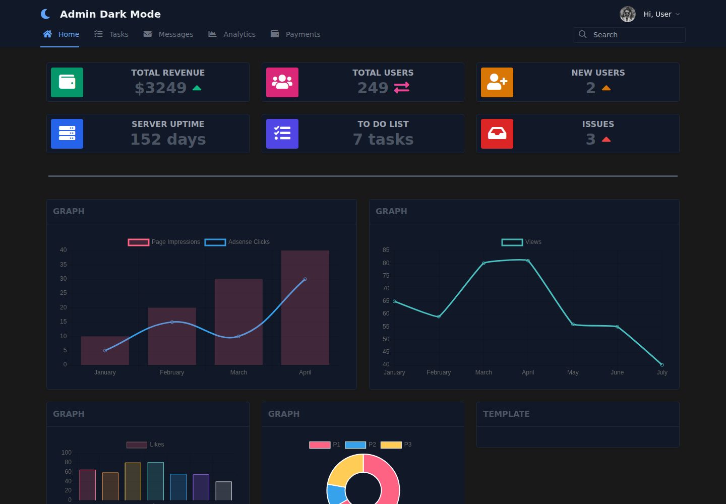 Admin-Template-Night 网站模板截图