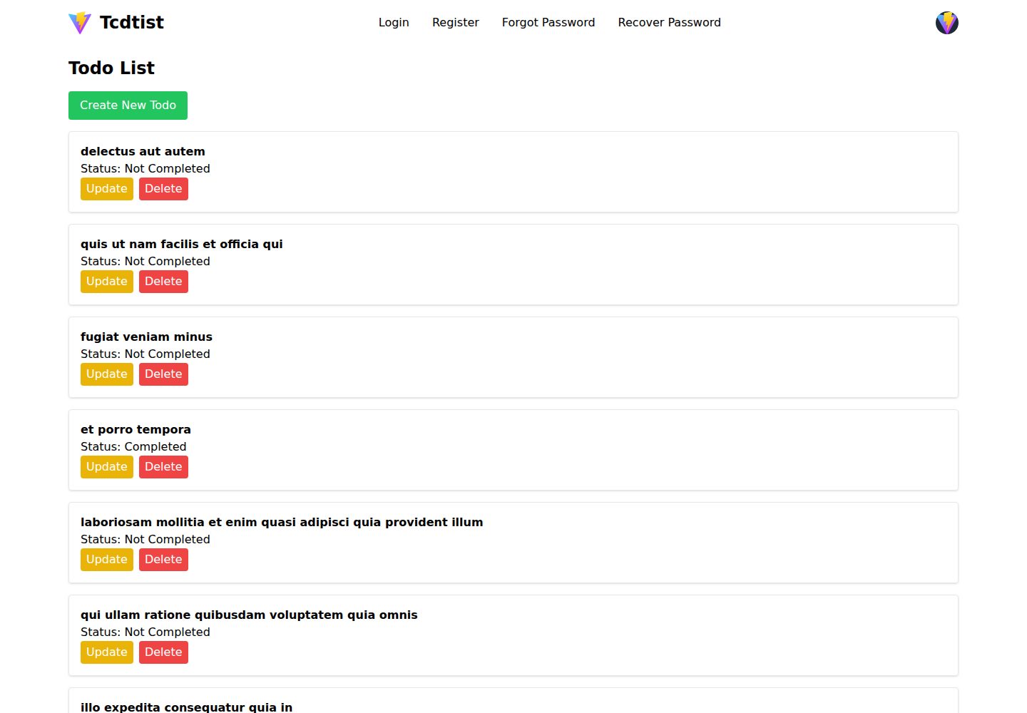vite-react-tailwind-starter · Desktop homepage