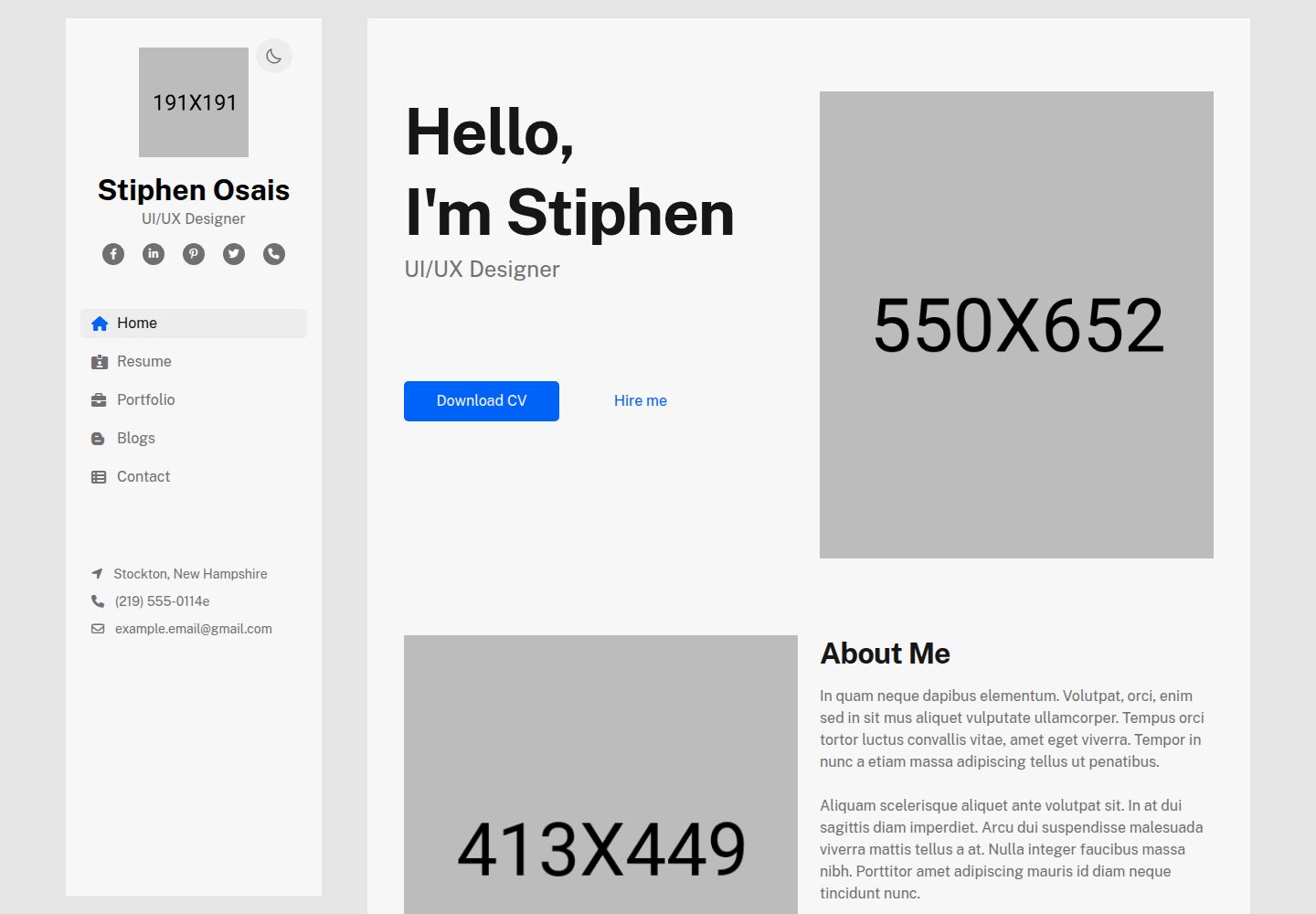 varin-html · Desktop homepage