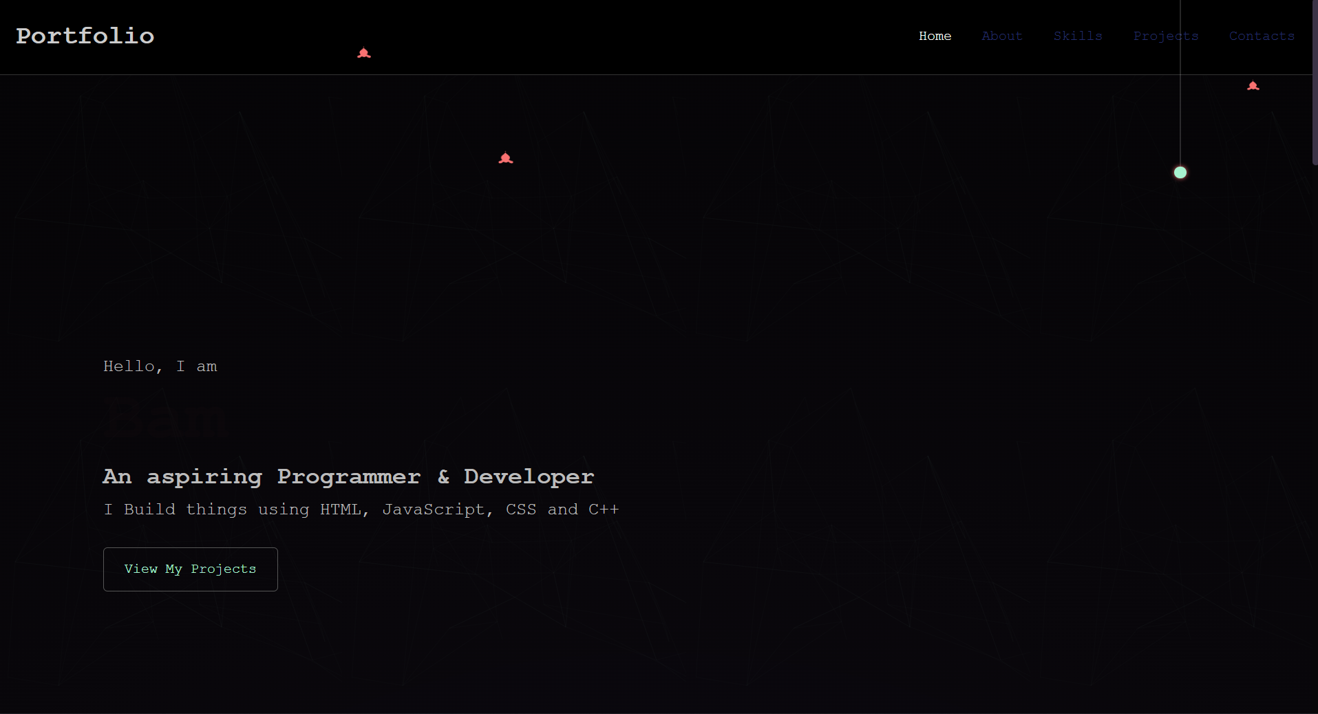demo-portfolio 网站模板截图
