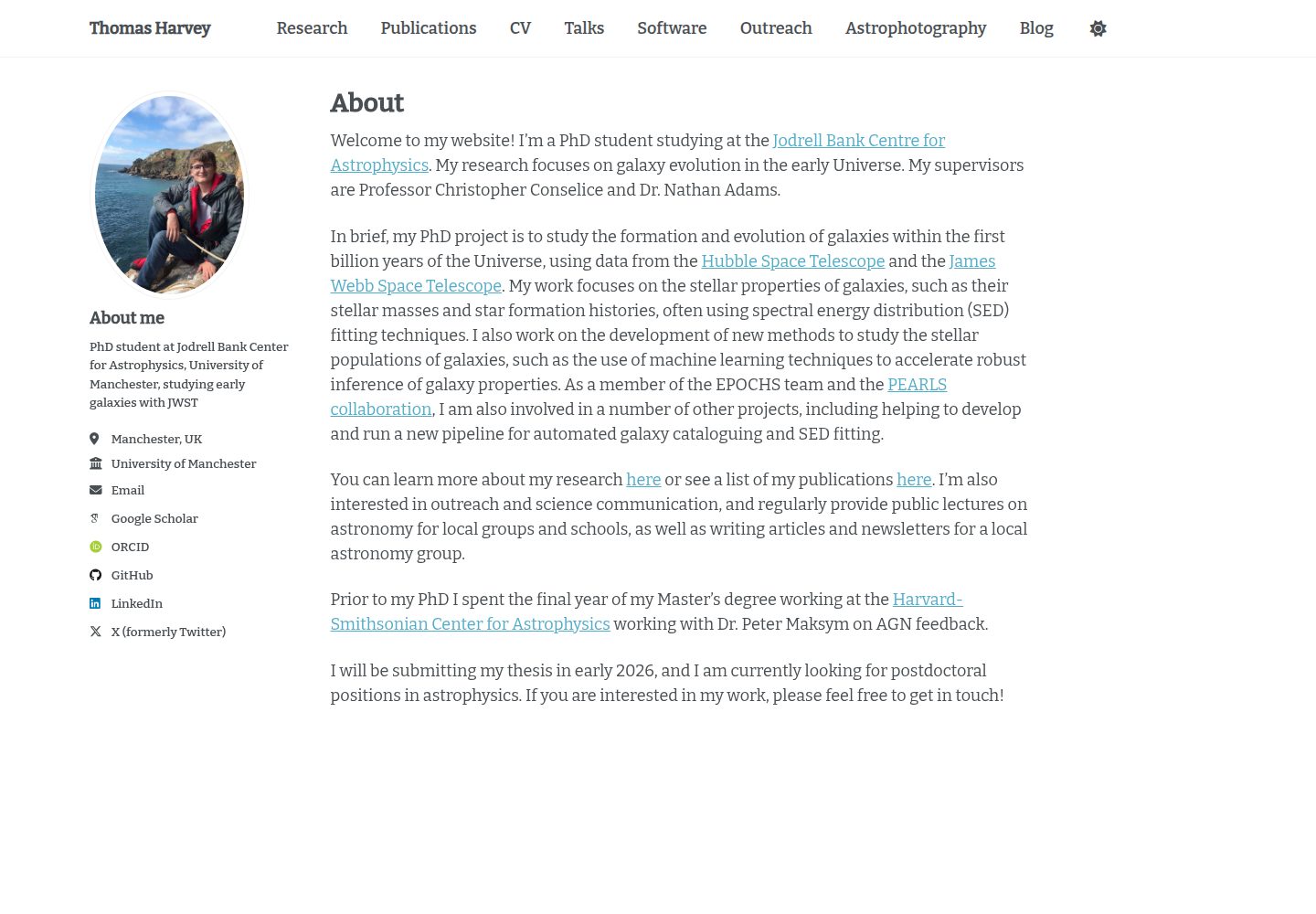 thomas-harvey.com · Desktop homepage