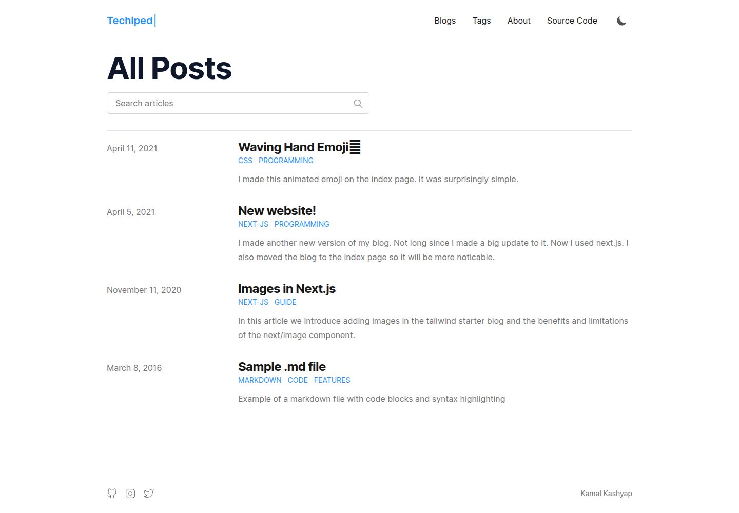 blogging-website-template 网站模板截图