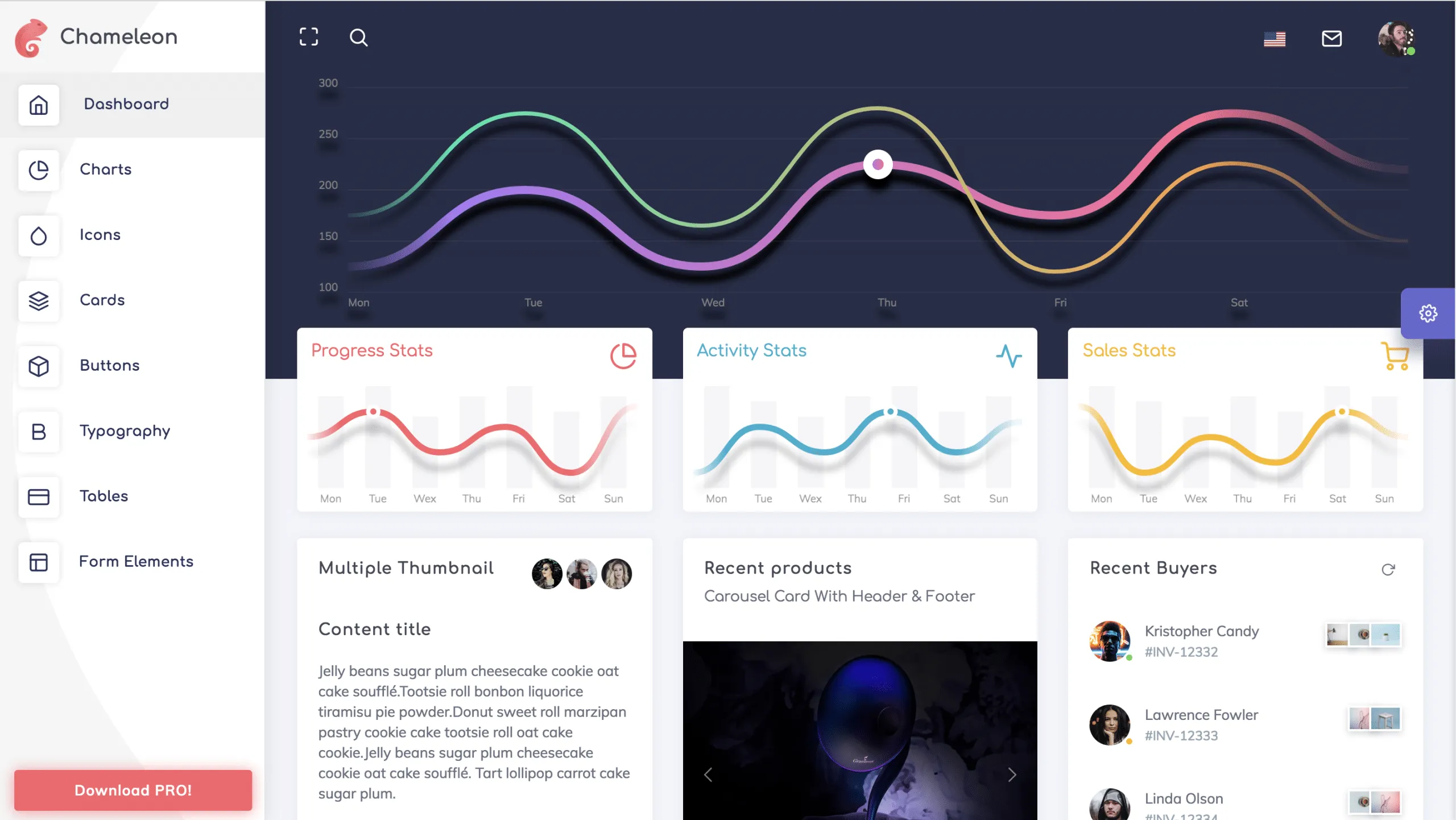chameleon-bootstrap-html-admin-template-free 网站模板截图