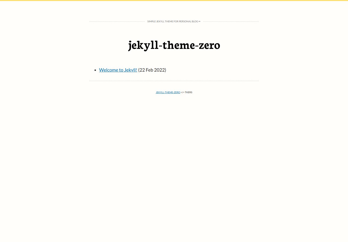jekyll-theme-zero 网站模板截图