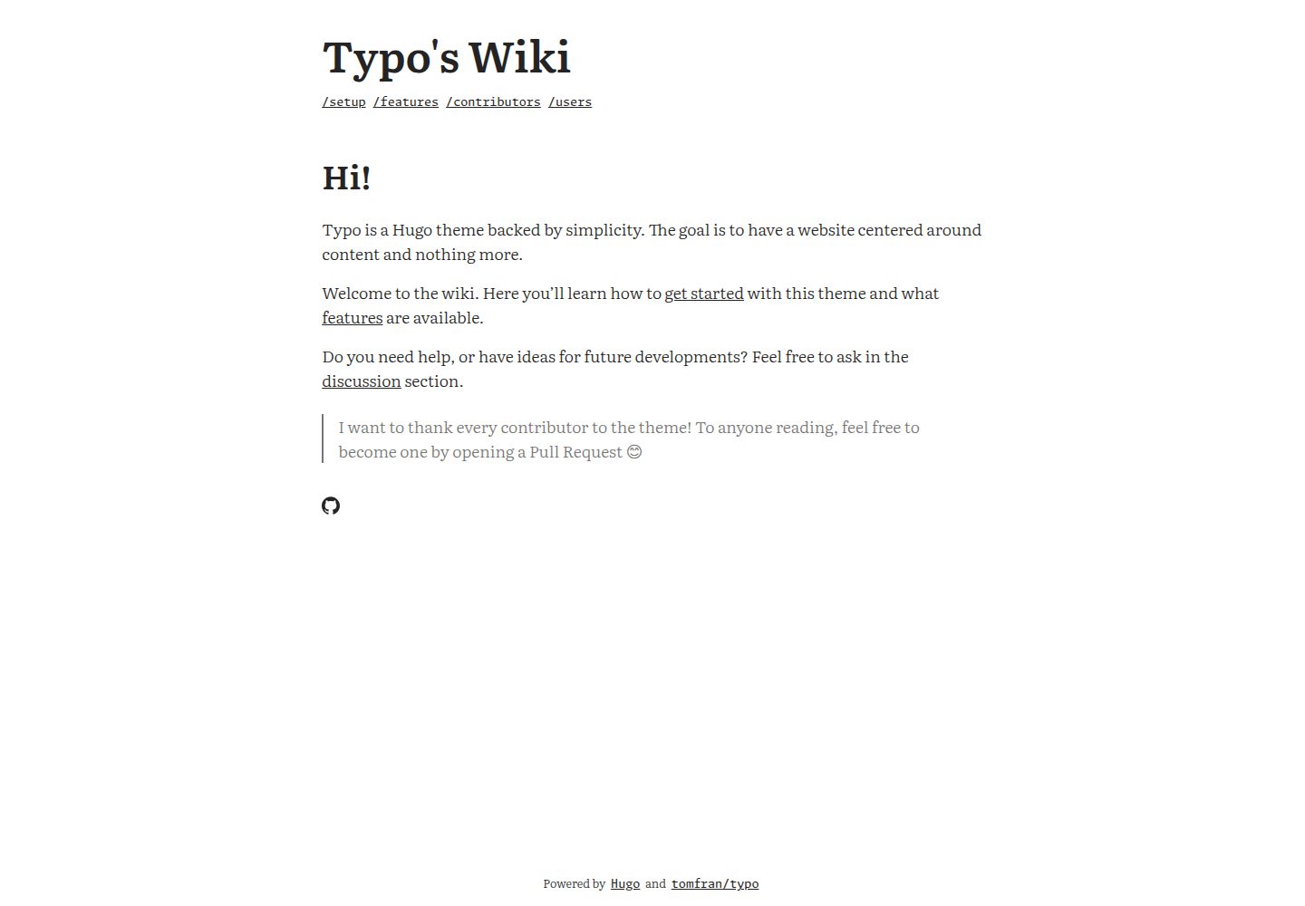 typo 网站模板截图