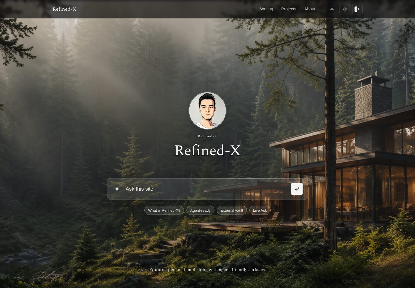 Refined-X 网站模板截图