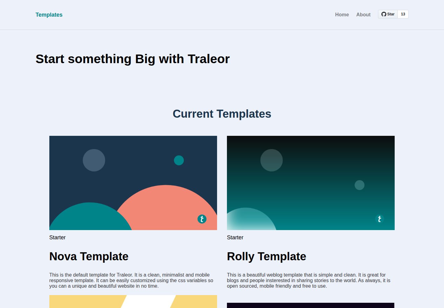 templates 网站模板截图