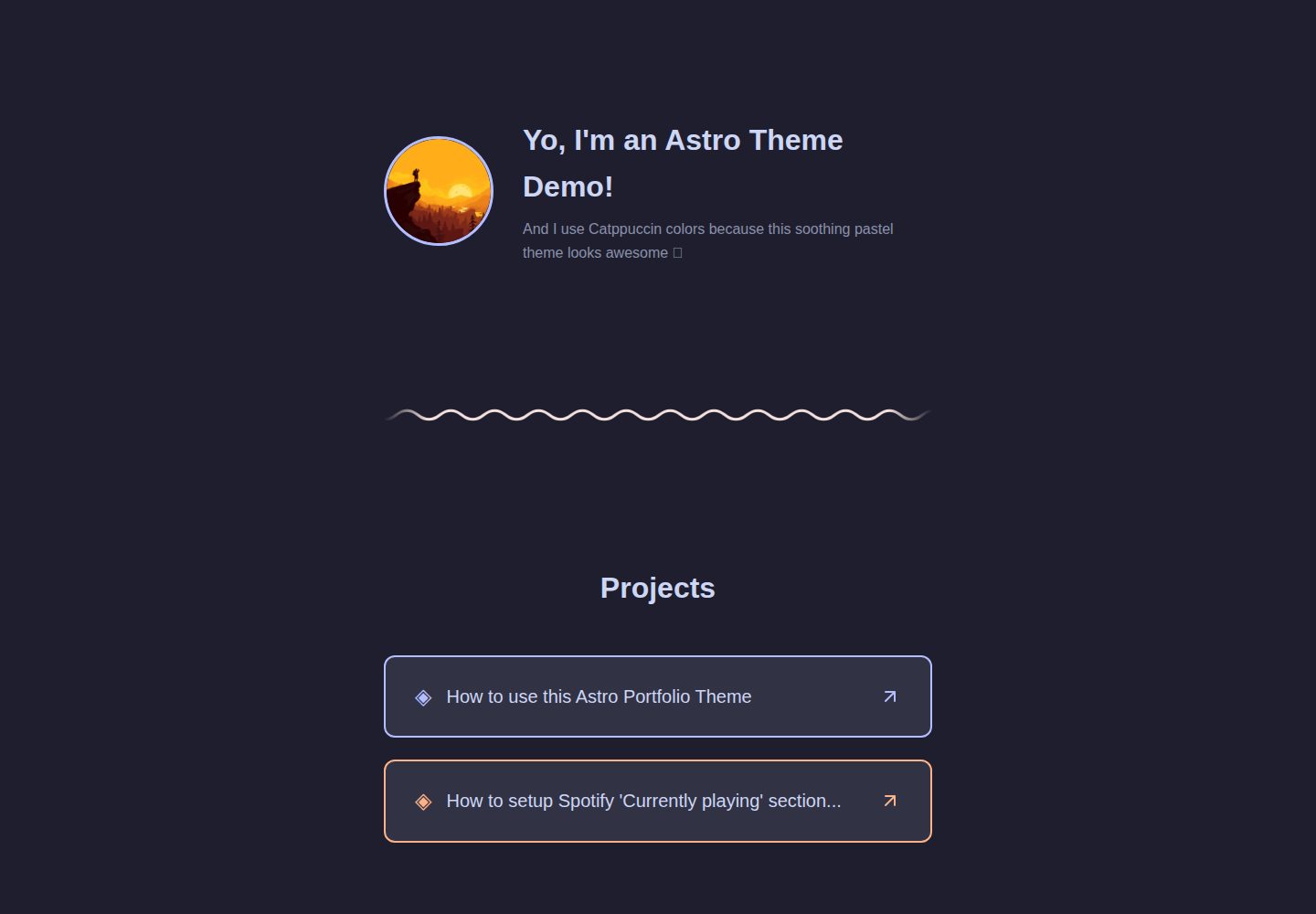 astro-portfolio-template 网站模板截图