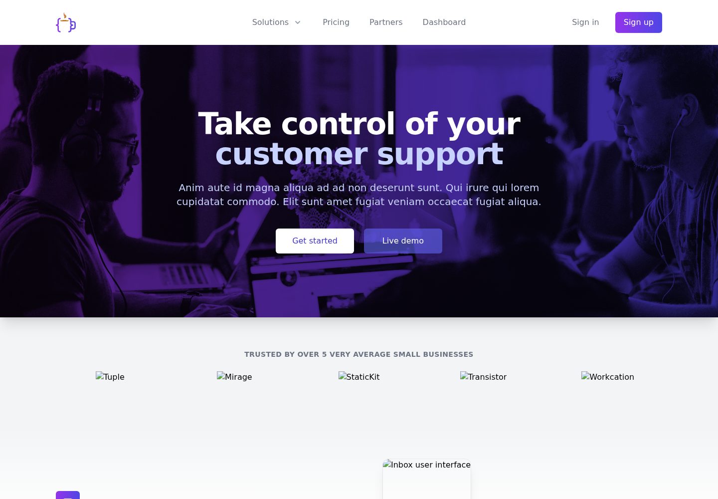 react-starter-template 网站模板截图