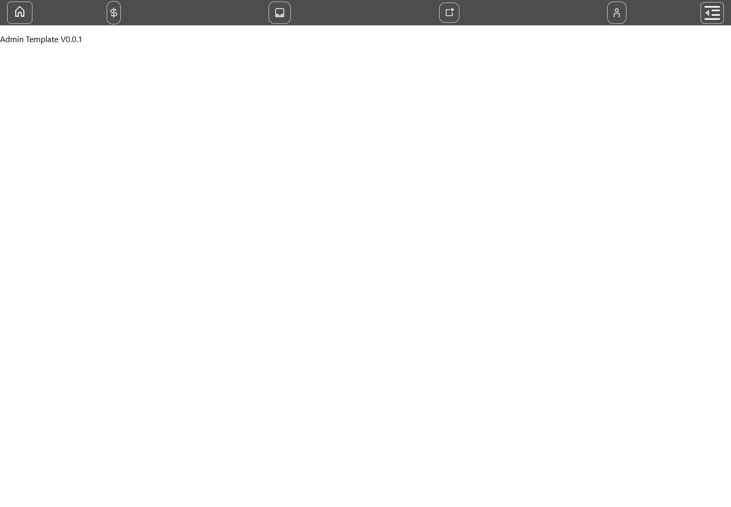 admin-template · Desktop homepage