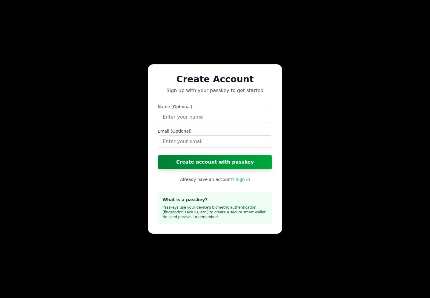 Nextjs-Lazorkit-Starter-Template · Desktop homepage