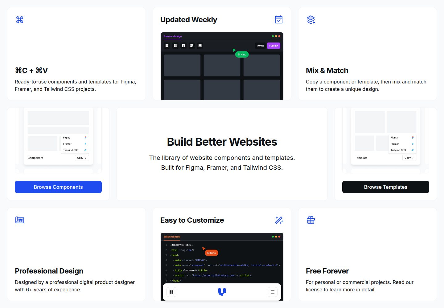 freebies 网站模板截图