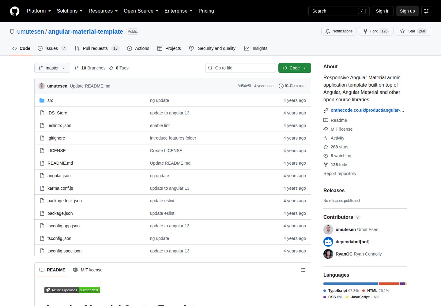 angular-material-template 网站模板截图