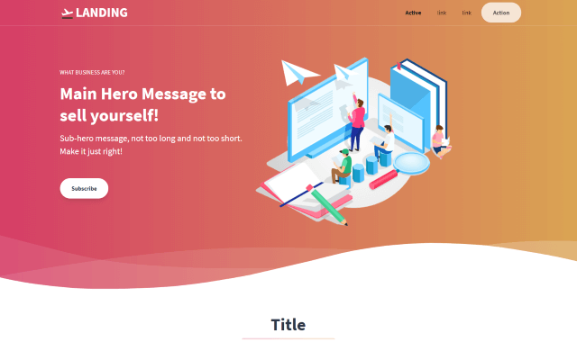 tailwind-landing-page-nuxt 网站模板截图