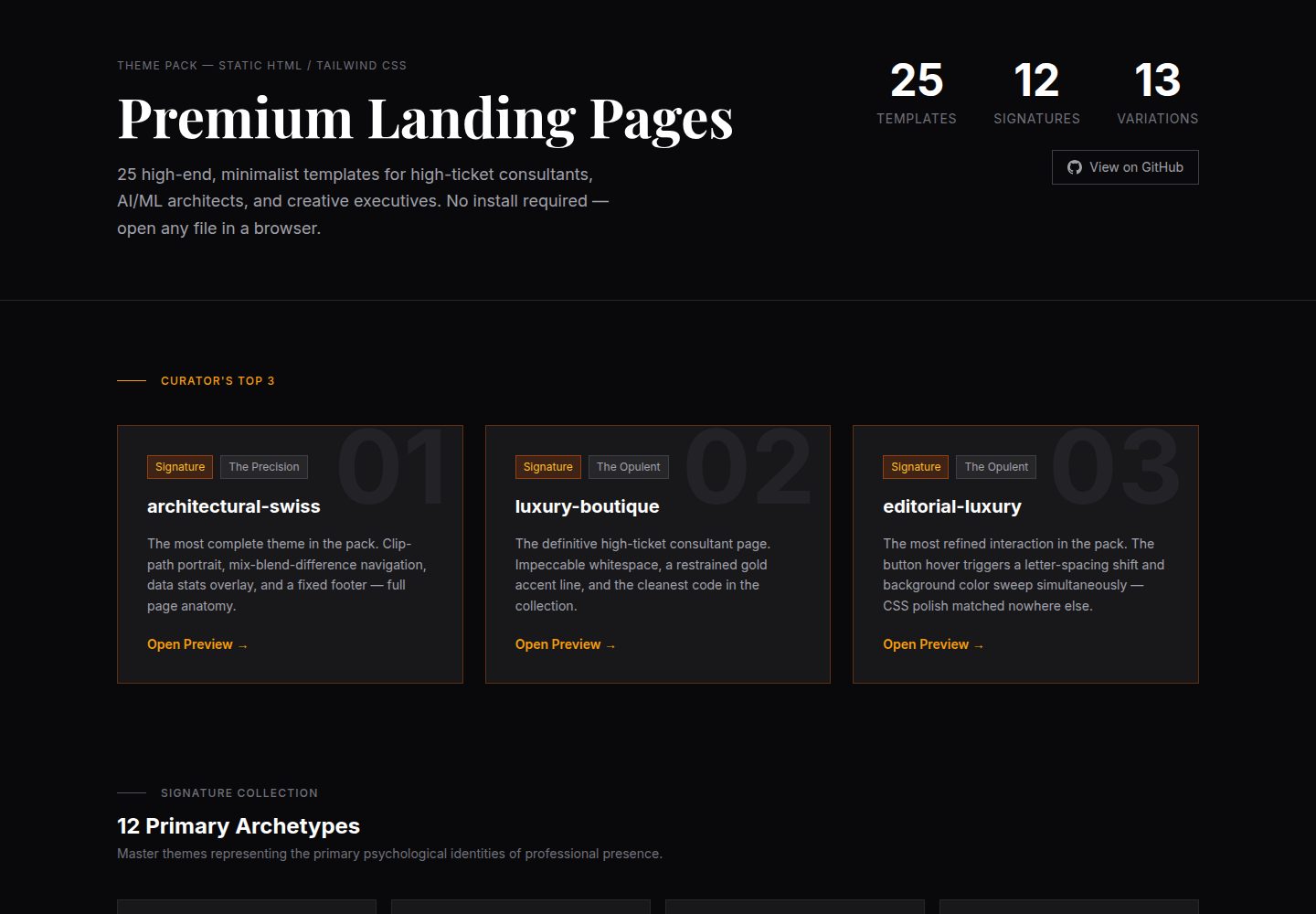 landing-page-theme-pack 网站模板截图