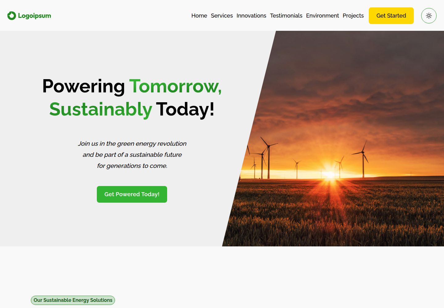 energy-template 网站模板截图