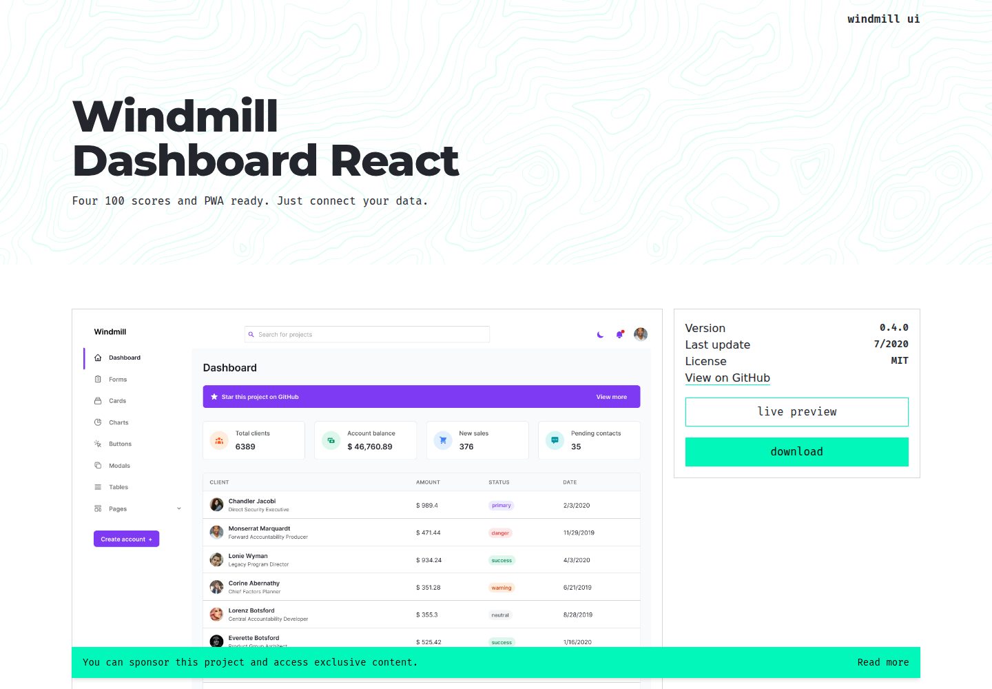template_dashboard 网站模板截图
