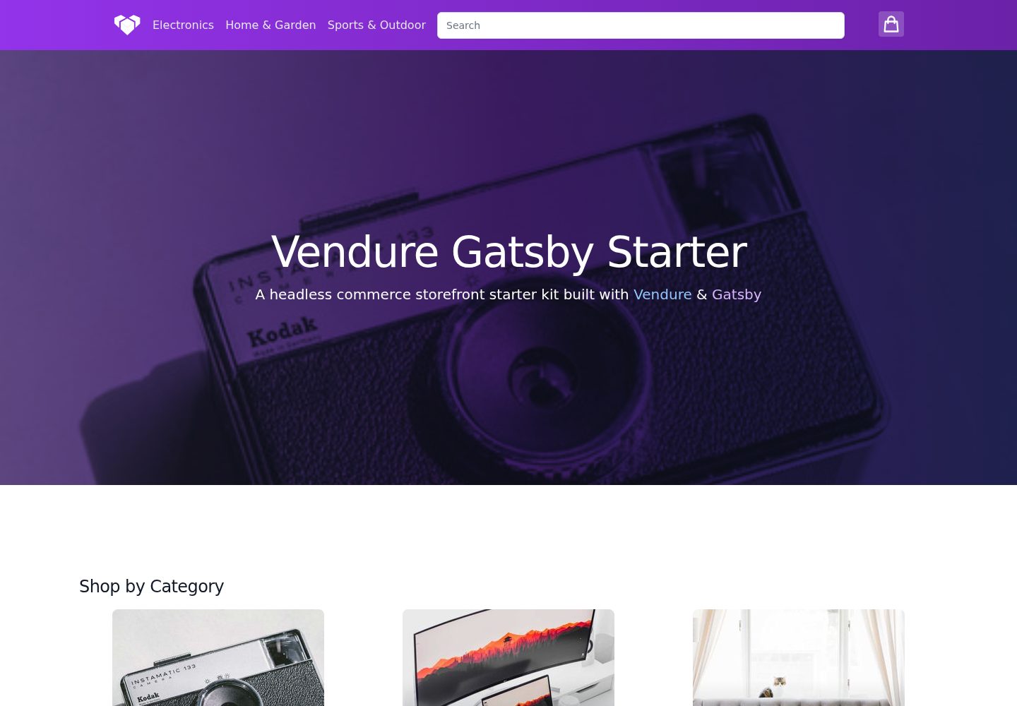 storefront-gatsby-starter 网站模板截图