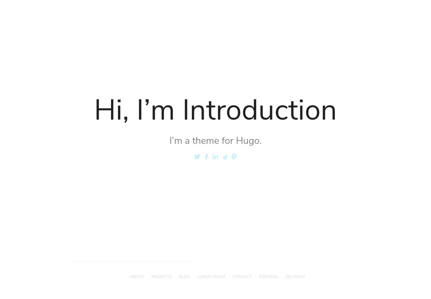 hugo-theme-introduction 网站模板截图