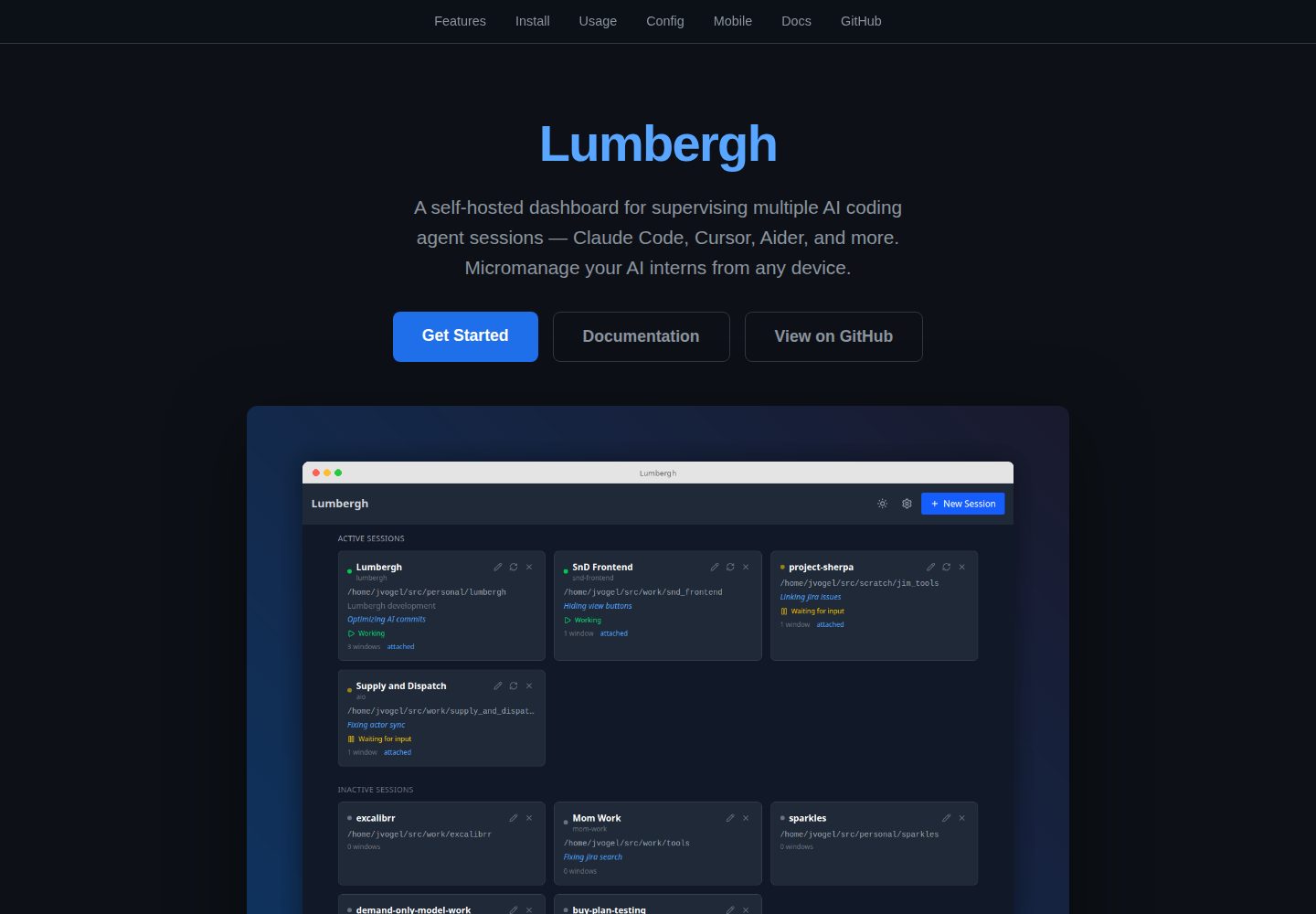 lumbergh 网站模板截图