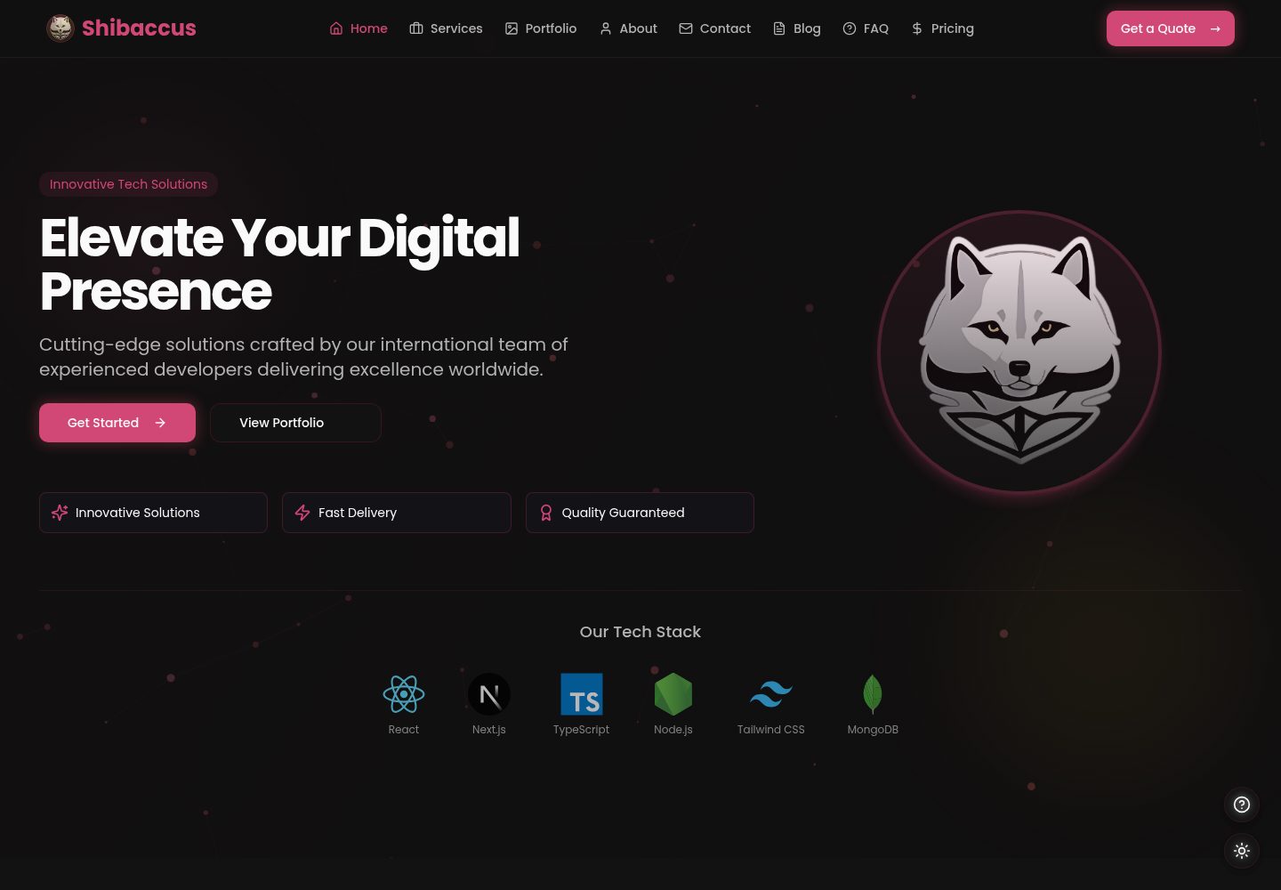 Shibaccus-Web 网站模板截图