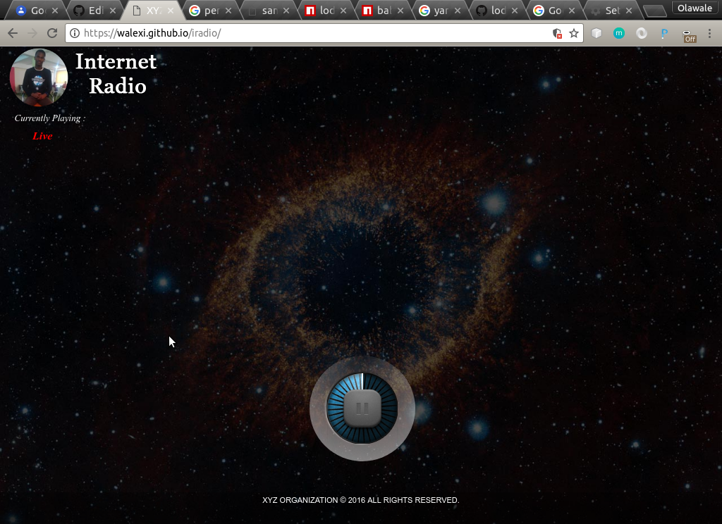 iradio Website Template Screenshot