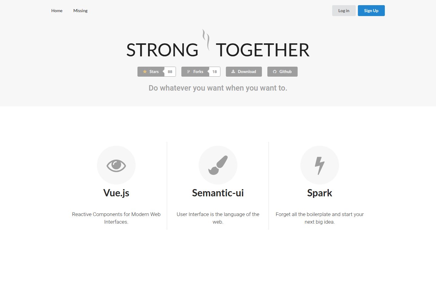 strong-together 网站模板截图