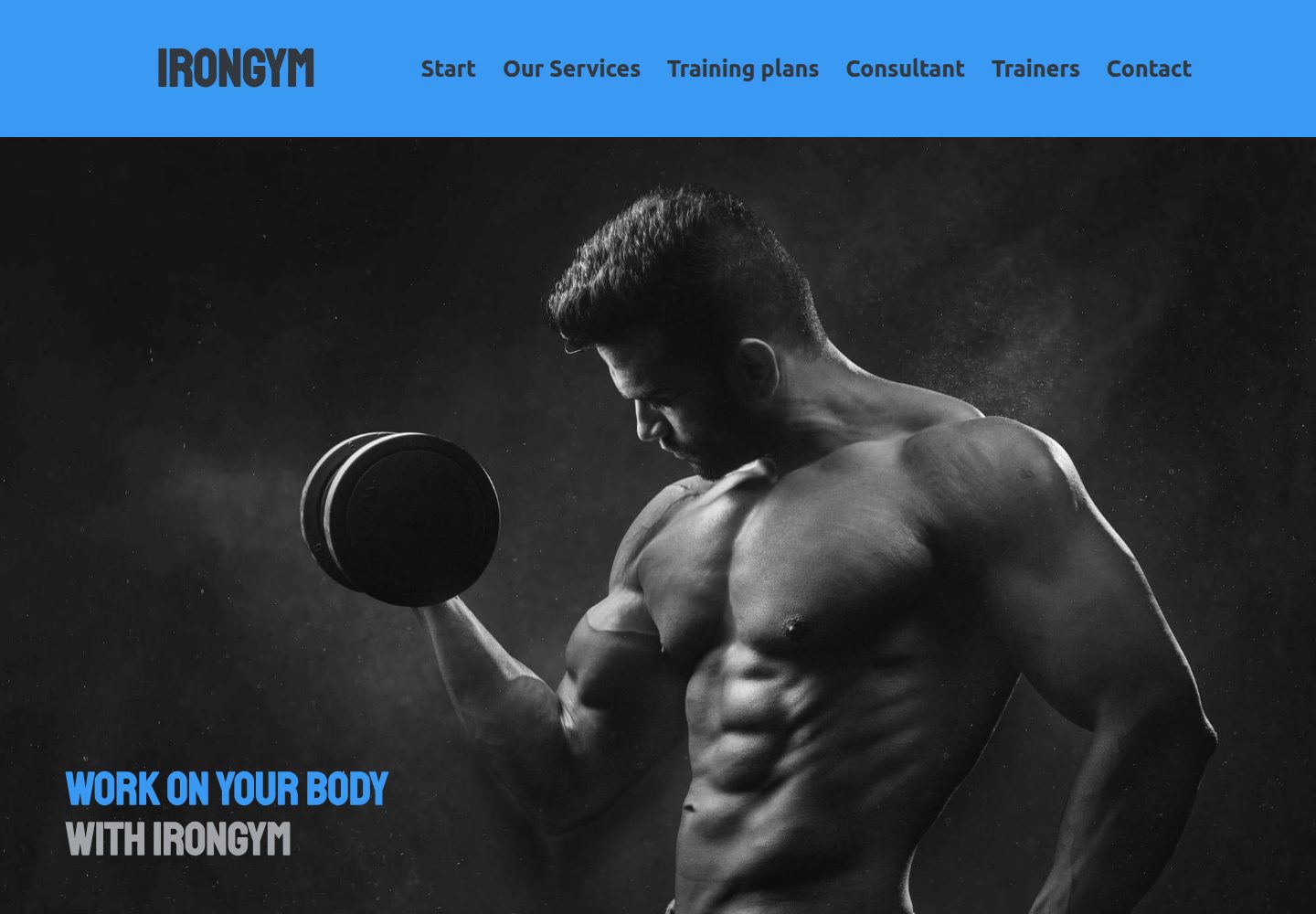 IronGym · 桌面端首页